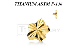 Накрутка из титана Ti Metal фактурная звезда