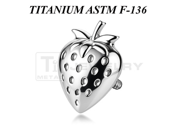 Накрутка из титана Ti Metal клубничка