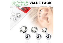 Микроштанги прозрачное трио Микроштанги прозрачное трио