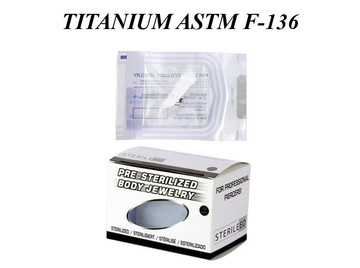 Якорь Steel and Silver из титана с накруткой, стерильный