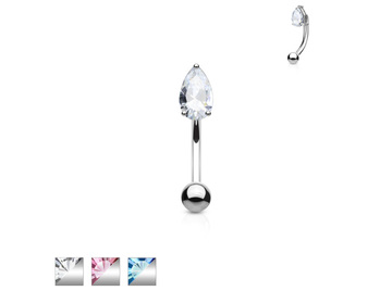 Микробанан со стразом слеза