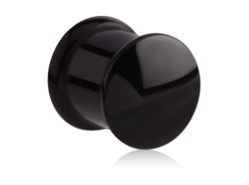 Плаги из черного акрила