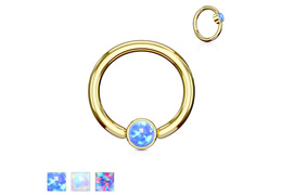 Кольцо золотое с опалом