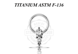 Кольцо из титана с премиальными кристаллами Кольцо из титана с премиальными кристаллами