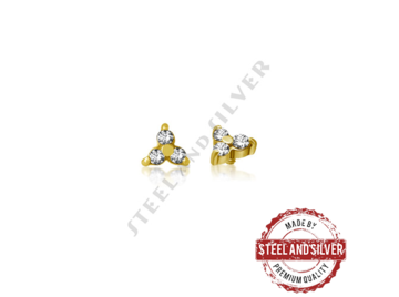 Накрутка Steel and Silver золотой трилистник