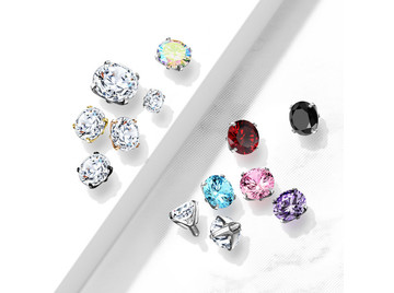 Накрутка с фианитом