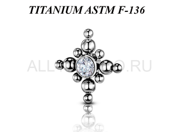 Кластер из титана Ti Metal калиса