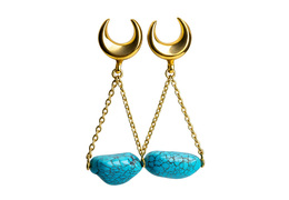 Подвесы с бирюзой, пара Подвесы с бирюзой, пара